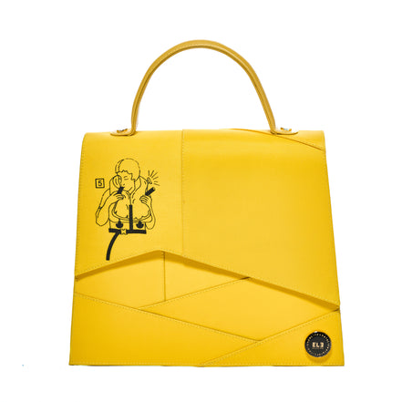 ELE SILVEIRA Cockpit Mayday yellow luxury designer bag