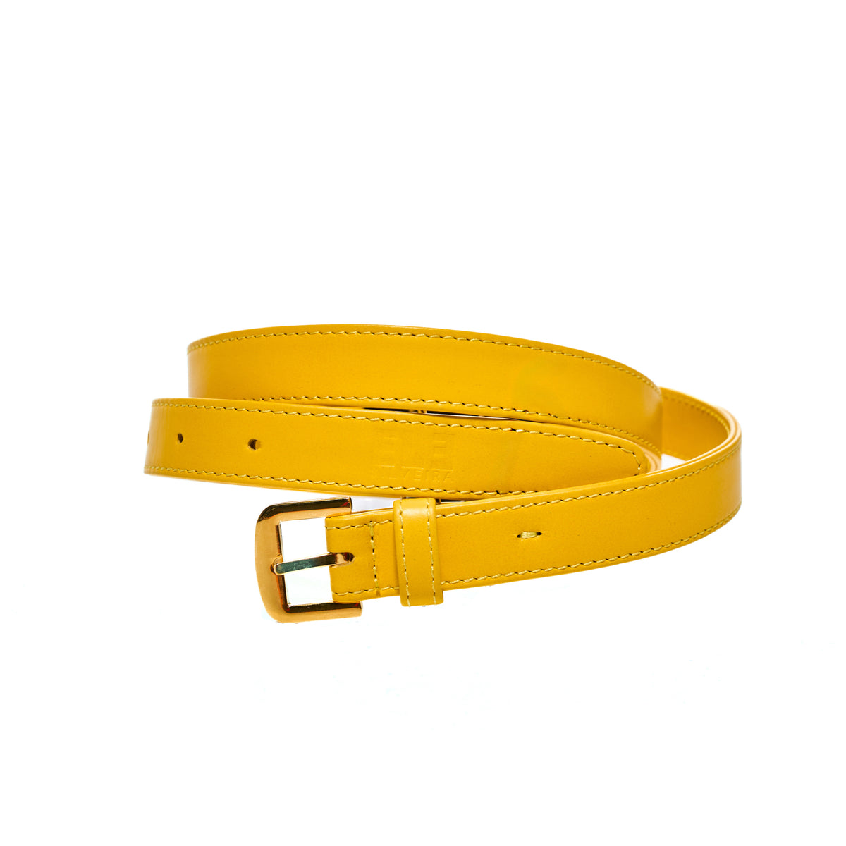 Runway Leather Yellow Belt