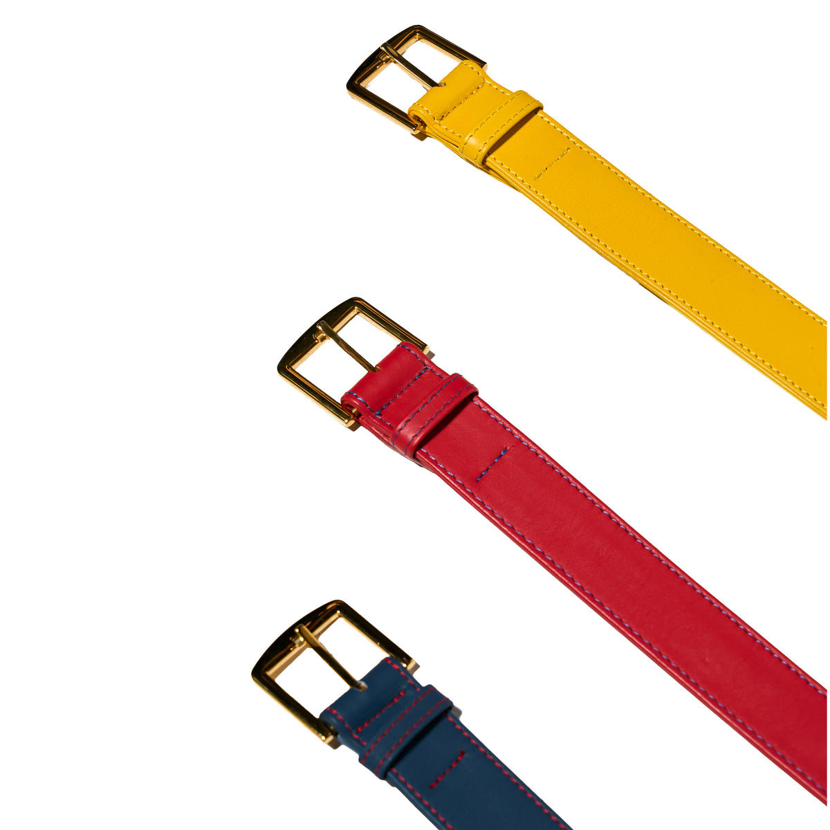 Runway Leather Yellow Belt