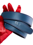 Runway Leather Blue Belt
