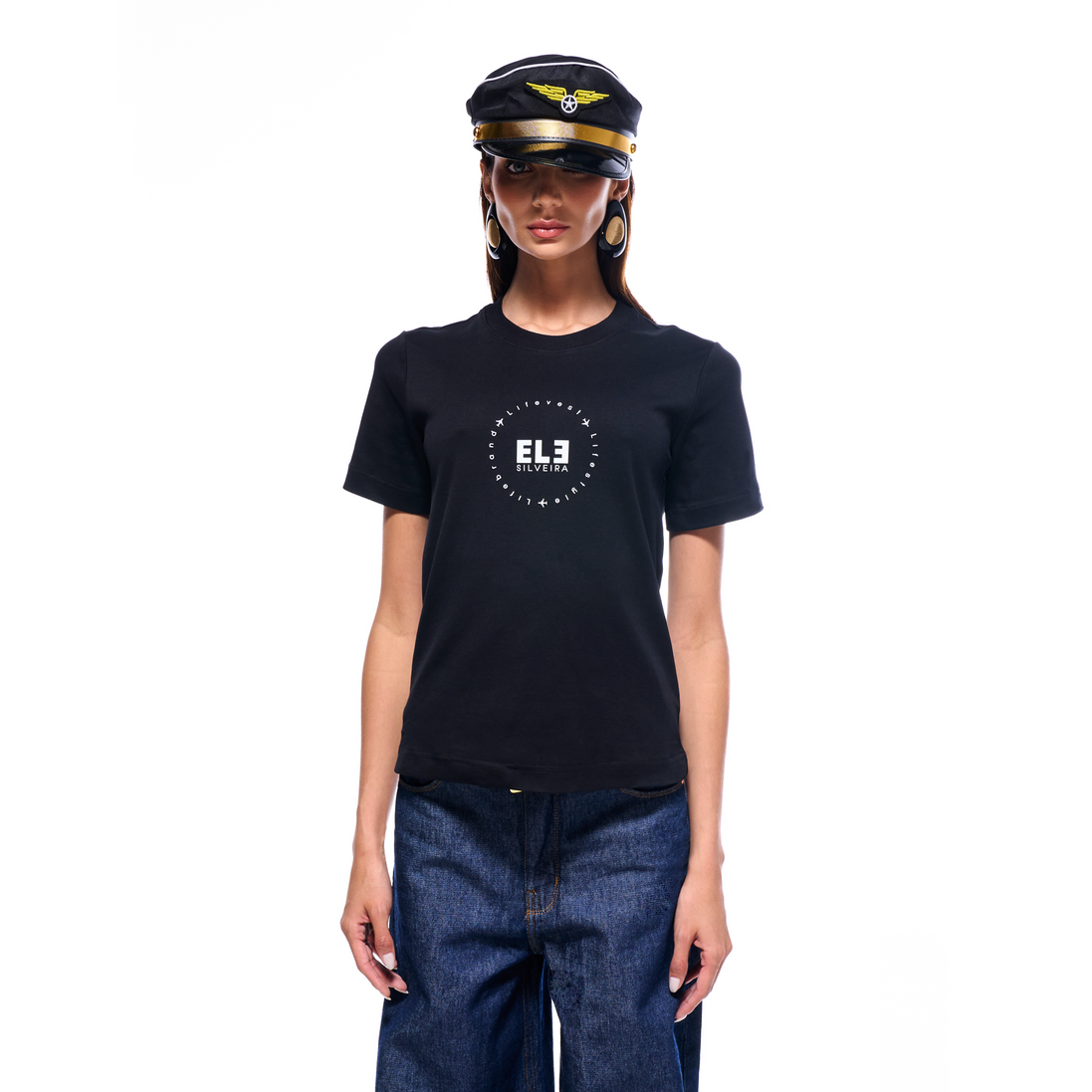 Black Short Sleeve 100% Cotton