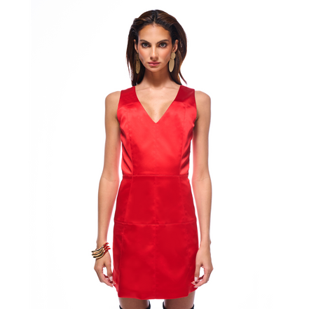 Signal Code Midi Dress (Patchwork)