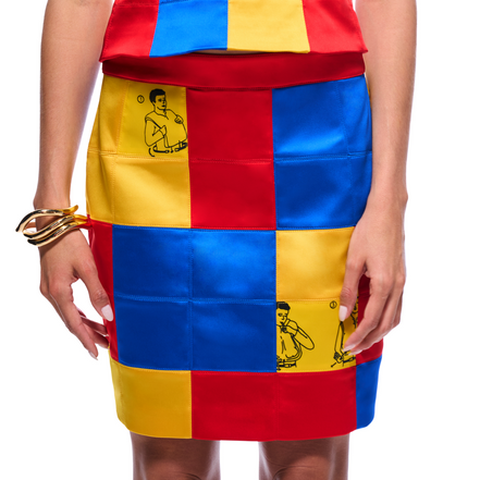 Signal Code Skirt (Patchwork)