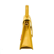     Cockpit Mayday yellow designer bag crafted from aviation life vest material