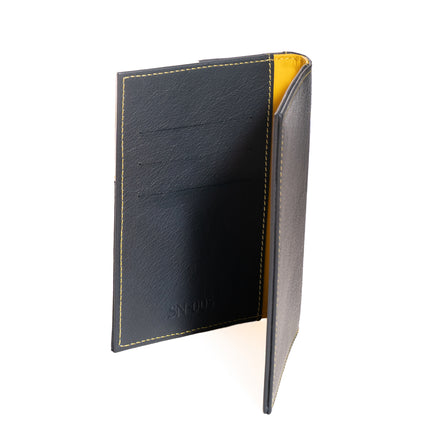 Passport Holder White Yellow Blue